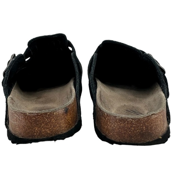 White Mountain “Boston” Black Suede Clogs Slip On Cork Sole Mules Slides | 7 - Picture 7 of 9